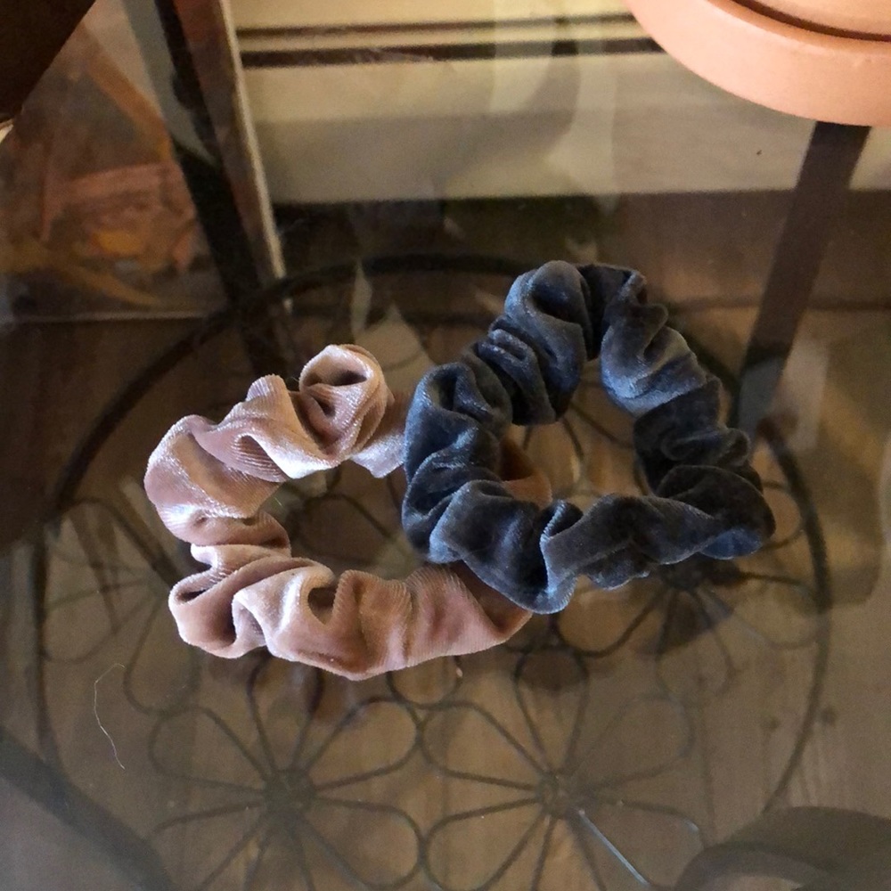 Velvet scrunchies